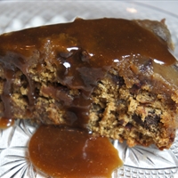 Sticky Toffee Pudding with Chocolate Chips and Toffee Sauce Sticky Toffee Pudding with Chocolate Chips and Toffee Sauce