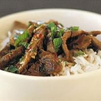 Stir-fry lamb with chilli & mint Stir-fry lamb with chilli & mint
