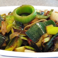 Stir-fry Leek Stir-fry Leek