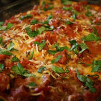 Stuffed Crepe Manicotti with Fresh Marinara Sauce