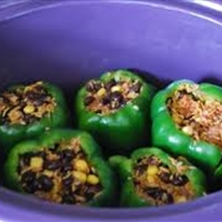Stuffed Green Peppers In Crock Pot