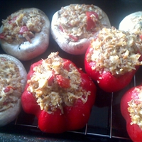 Stuffed Mushrooms and Peppers