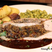 Stuffed Pork Tenderloin with Marsala-Port Sauce