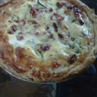 Summer Squash, Bacon & Cheese Quiche