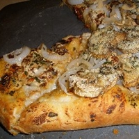 Sun-dried Tomato, Veggie, and Goat Cheese Pizza Sun-dried Tomato, Veggie, and Goat Cheese Pizza