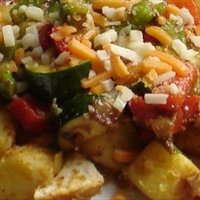 Sweet Potato And Cajun Chicken Hash