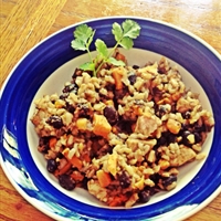 Sweet potato, chicken, black beans, and rice Sweet potato, chicken, black beans, and rice