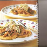 Tamale Corn Cakes with Rajas Topping