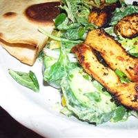 Tandoori Chicken Salad with Coriander and Lime Yoghurt Dressing Tandoori Chicken Salad with Coriander and Lime Yoghurt Dressing