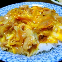 Tanindon (Beef or Pork and egg on rice)