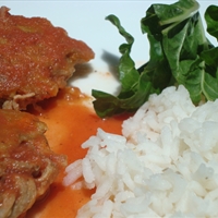 Tortitas de carne en salsa de jitomate