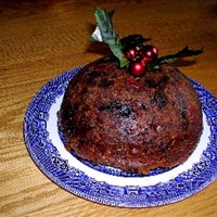 Traditional Christmas Pudding with Brandy Sauce