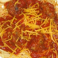 Traditional Spaghetti And  Meatballs 