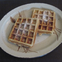 Traditional Waffles - with a dense texture