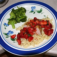 Tuna, Grilled Steaks with Strawberry Salsa Tuna, Grilled Steaks with Strawberry Salsa