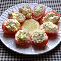 Tuna Salad in Roma Tomato Boats Tuna Salad in Roma Tomato Boats