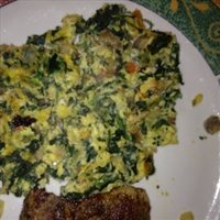 Turkey and Spinach Egg Scramble