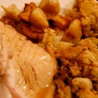 Turkey Breast with Sausage-Apricot Stuffing