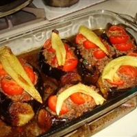 Turkish Style Stuffed Eggplants
