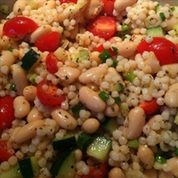 Tuscan Couscous with Lemon Basil Dressing