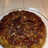 Upside Down Apple Pecan Pie