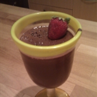 Vegan dark chocolate mousse