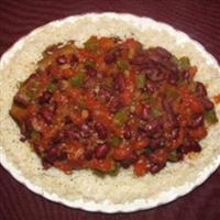 Vern's Southern Style Red Beans and Rice with Sausage and Ham Hocks