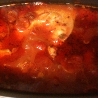 Vince's Crock Pot Chicken Cacciatore