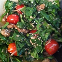 Warm Shrimp and Spinach Salad with Balsamic Vinaigrette