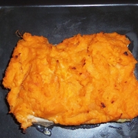 Yam-Horseradish Crusted Mahi Mahi