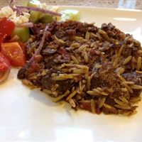 Youvetsi (Greek lamb casserole with orzo)