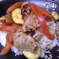 Zucchini Sausage & Peppers
