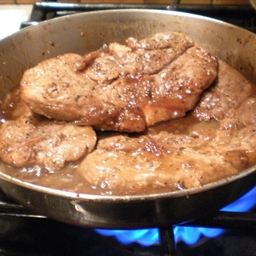 Boneless Pork Loin Chops with Onion Marmalade