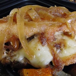 Brie-And-Caramelized Onion-Stuffed Chicken Breasts