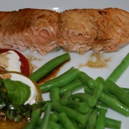 Dark Balsamic, Soy and Honey Glazed Grilled Northwest Salmon