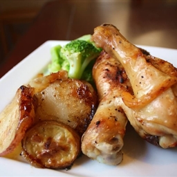 Easy Roast Lemon Pepper Chicken & Potatoes