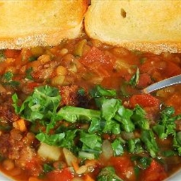 Lentil Soup with Sausage and Greens Lentil Soup with Sausage and Greens
