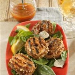Pecan-Crusted Pork Tenderloin Pinwheels with Carolina Mustard Sauce