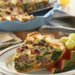 Sausage-Spinach Quiche