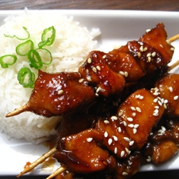 Skewered Honey-Balsamic Chicken