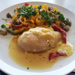 Smoked cheese chicken and vegetables Smoked cheese chicken and vegetables