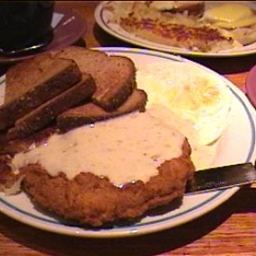 Texas-Style Chicken Fried Steak with Cream Gravy
