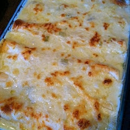 White Chicken Enchiladas