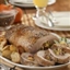 Apple and Cornbread-Stuffed Pork Loin with Roasted Apple Gravy