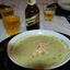 Avocado Soup, Corn and Tomato Garnish