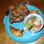 Bachelor Chow - Rotisserie Cornish Hen, Potatoes, Broccoli & Carrot Dinner Bachelor Chow - Rotisserie Cornish Hen, Potatoes, Broccoli & Carrot Dinner