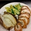 Bacon Wrapped Mushroom and Feta Cheese Stuffed Deep Fried Chicken