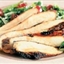 Balsamic Chicken On Minted Spinach, Fennel and Grape Slaw