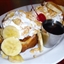 Banana Sour Cream Waffles