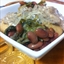Braised Greens with Beans and Onion, Sweet-Sour Dressing